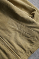 ”BANANA REPUBLIC” beige pig skin suede leather jacket.