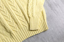 “POLO by Ralph Lauren” pale yellow cotton knit