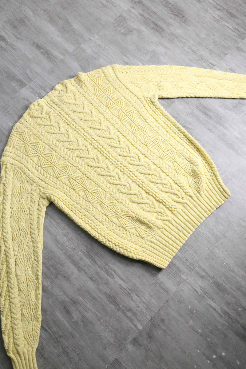 “POLO by Ralph Lauren” pale yellow cotton knit