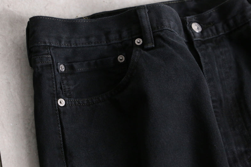 "Levi's" black straight denim pants