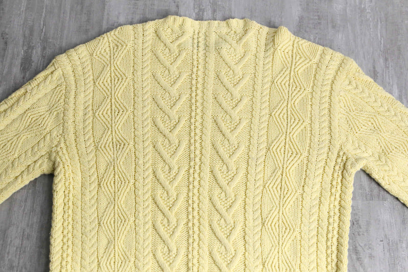 “POLO by Ralph Lauren” pale yellow cotton knit