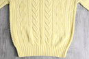 “POLO by Ralph Lauren” pale yellow cotton knit