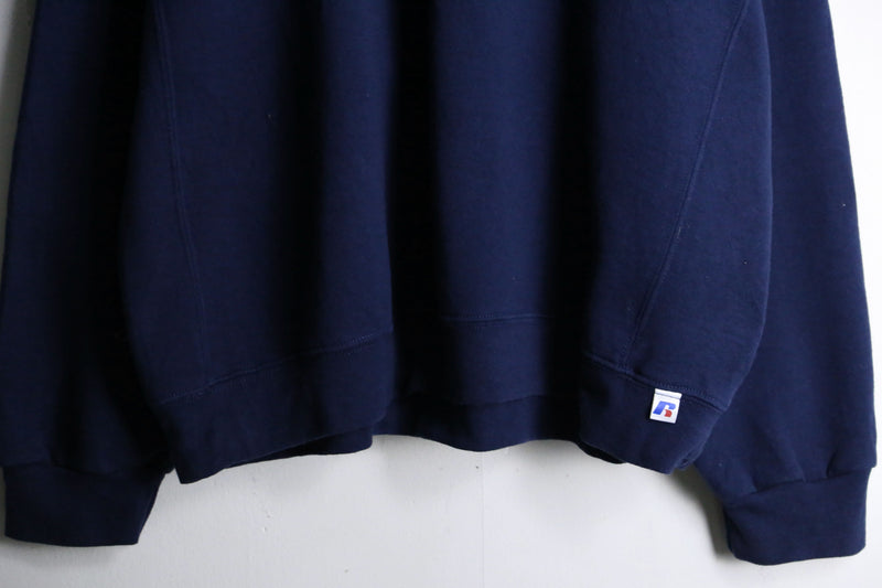 navy color plane L/S sweat