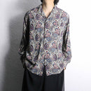 ”GUESS JEANS” paisley pattern open collar shirt