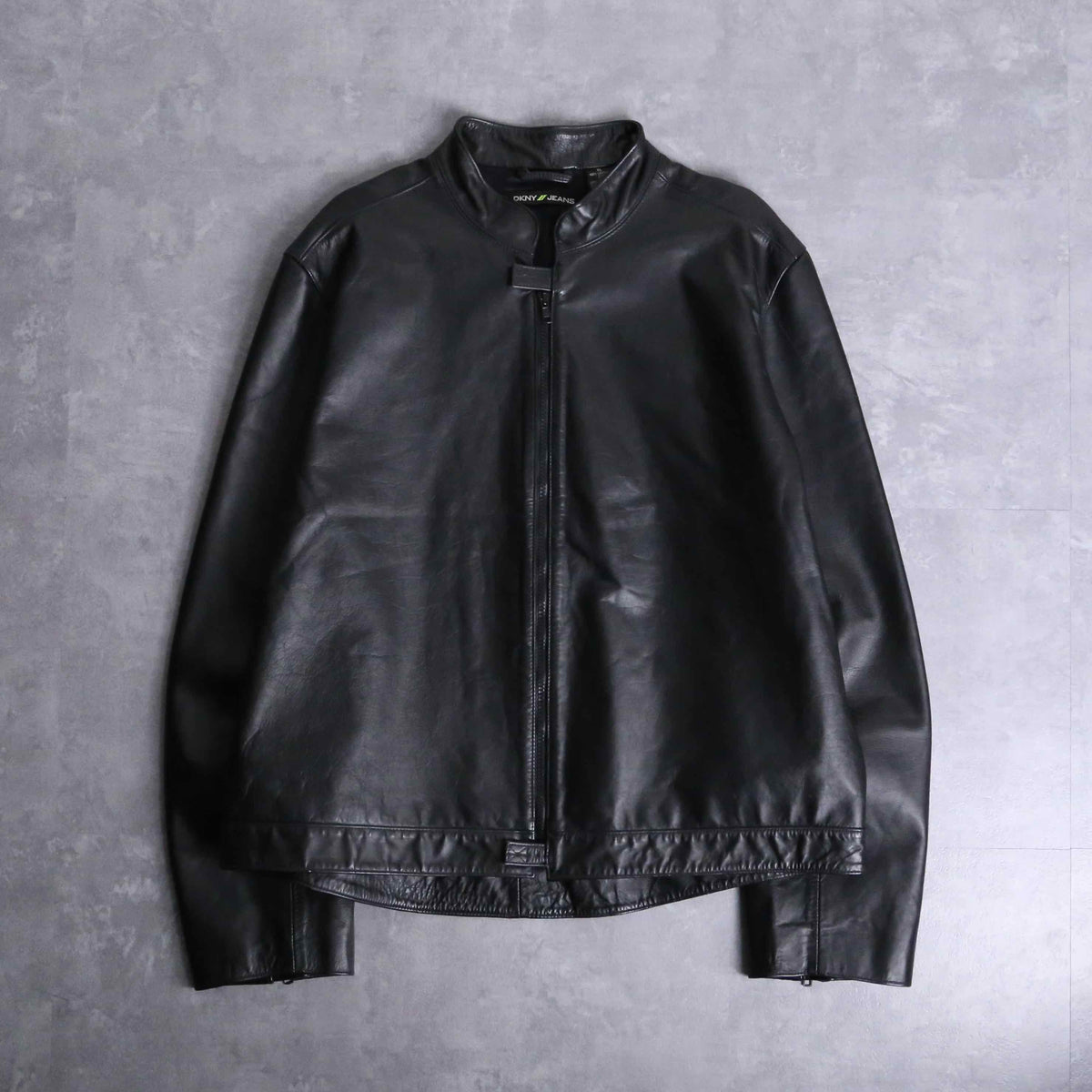 ジャケット・アウター DKNY archive leather jacket DKNY (ダナキャラン ニューヨーク) レザー フルジップ