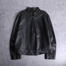 "DKNY JEANS" single riders leather jacket
