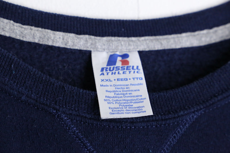 navy color plane L/S sweat