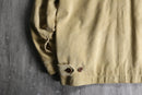 ”BANANA REPUBLIC” beige pig skin suede leather jacket.