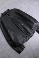 "DKNY JEANS" single riders leather jacket