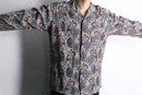”GUESS JEANS” paisley pattern open collar shirt