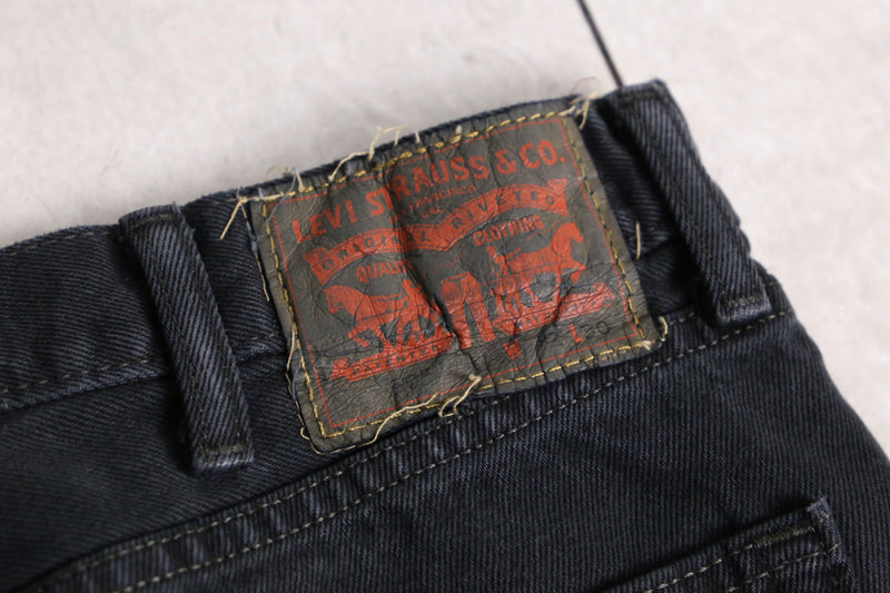 "Levi's" black straight denim pants