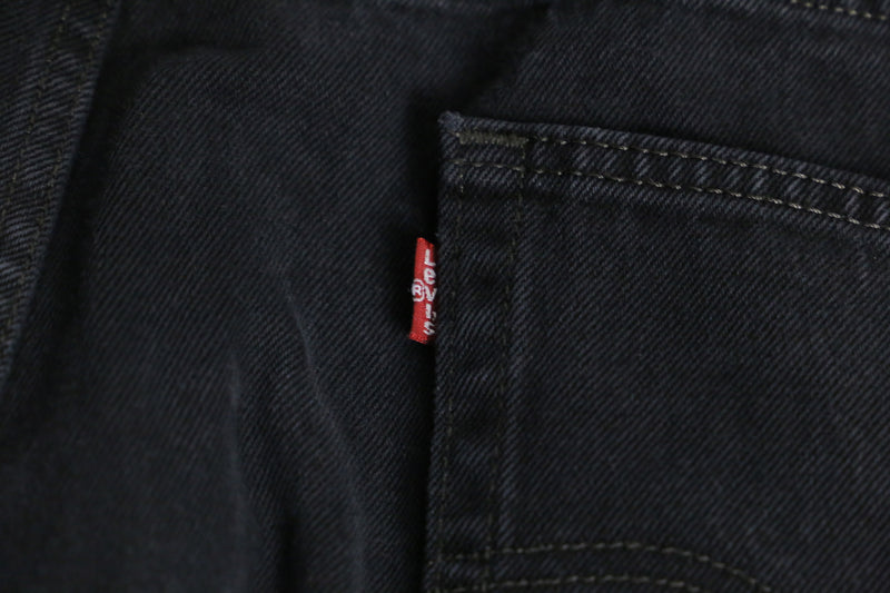 "Levi's" black straight denim pants