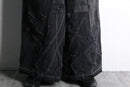 "Re:make" extra buggy black denim