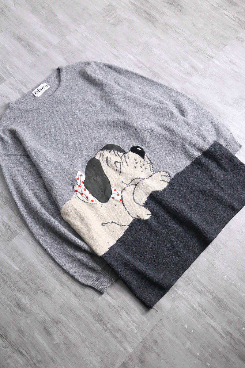dog design loose knit