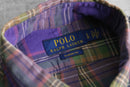 2000s POLO RALPH LAUREN elbow patch check shirt