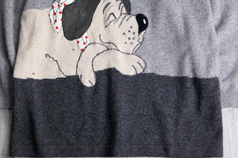 dog design loose knit