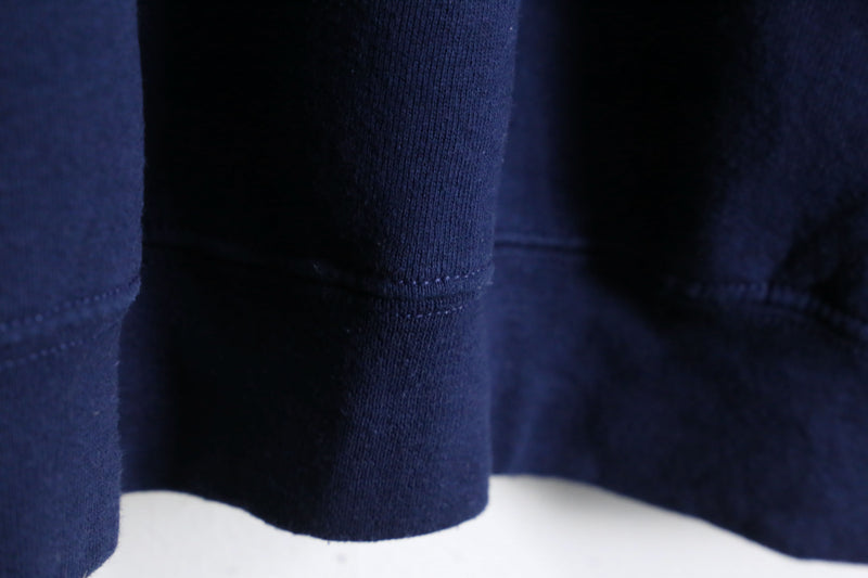 navy color plane L/S sweat