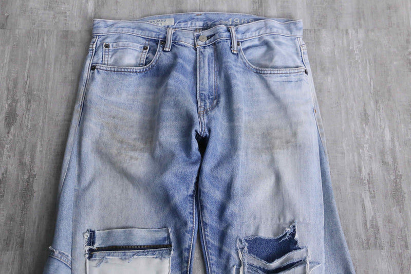 ''Re:make''docking wide flare denim