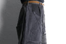 "Re:make" extra buggy black denim