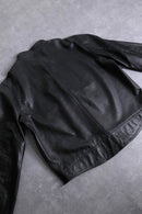 "DKNY JEANS" single riders leather jacket