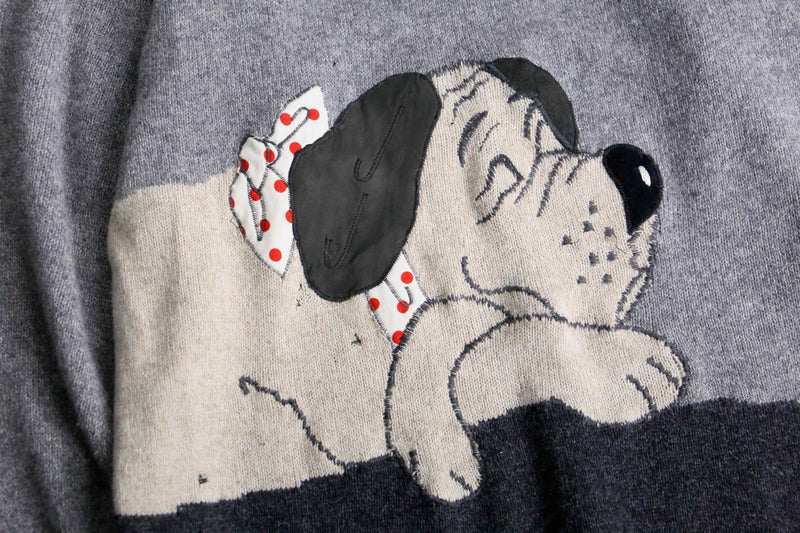 dog design loose knit