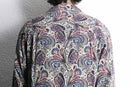 ”GUESS JEANS” paisley pattern open collar shirt