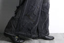 "Re:make" extra buggy black denim
