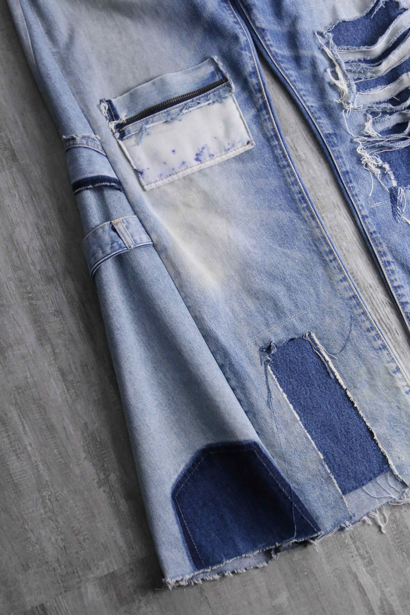 ''Re:make''docking wide flare denim