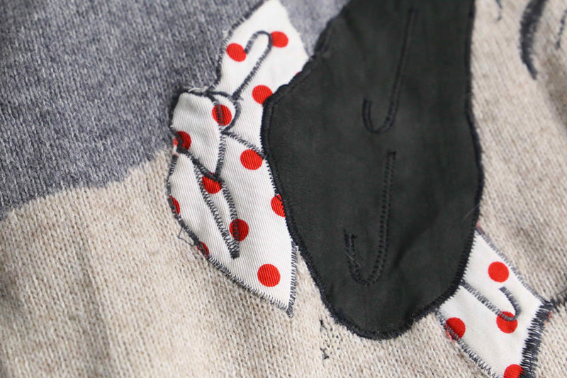 dog design loose knit