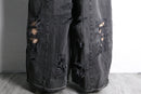 "Re:make" extra buggy black denim