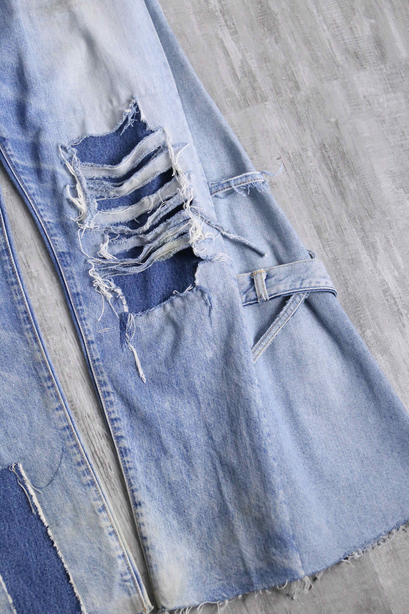 ''Re:make''docking wide flare denim