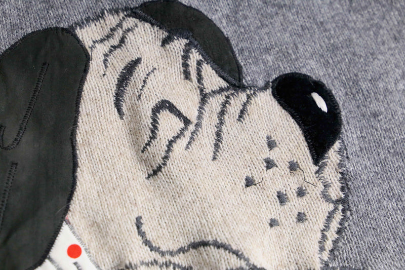 dog design loose knit