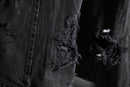"Re:make" extra buggy black denim