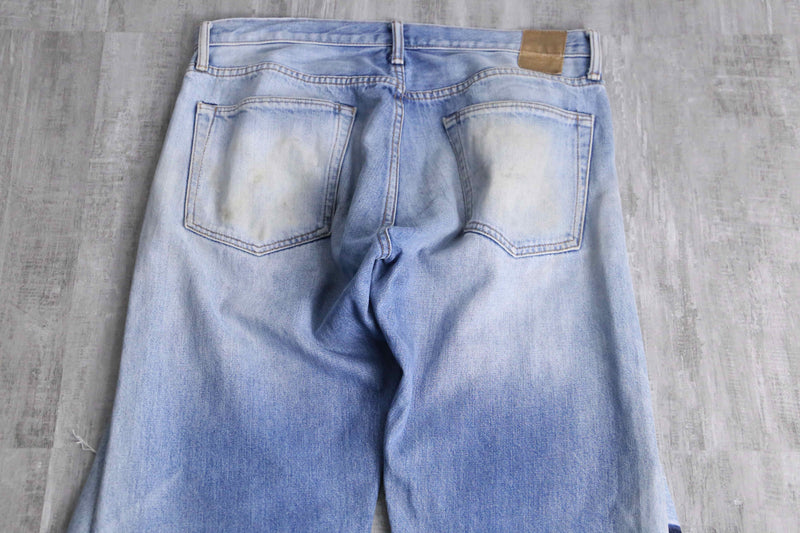 ''Re:make''docking wide flare denim