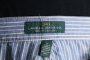 "LAUREN RL" blue stripe cotton flare pants