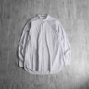 2000s CALVIN KLEIN stripe band collar shirt