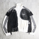 "Re:make" lace up design track jacket
