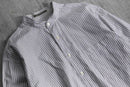 2000s CALVIN KLEIN stripe band collar shirt