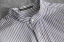 2000s CALVIN KLEIN stripe band collar shirt