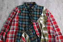 ''Re:make''asymmetry check shirt