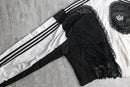 "Re:make" lace up design track jacket