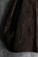 ”Eddie Bauer” dark brown suede leather jacket.