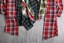 ''Re:make''asymmetry check shirt