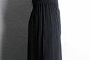 black sheer layered wide pants