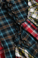''Re:make''asymmetry check shirt