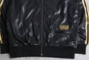 “adidas CHILE62” gold line shiny track jacket