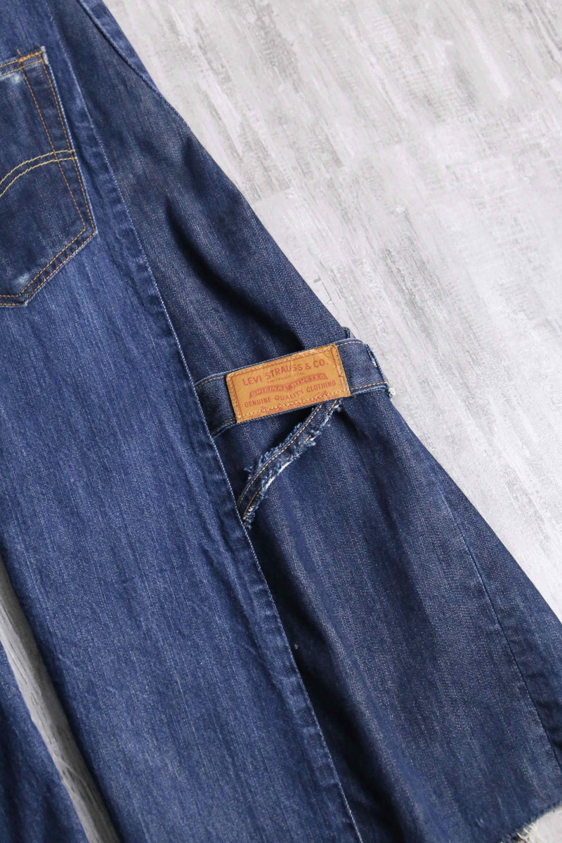 "Re:make" docking flare denim pants
