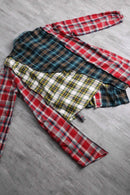 ''Re:make''asymmetry check shirt