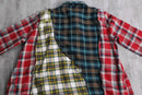 ''Re:make''asymmetry check shirt