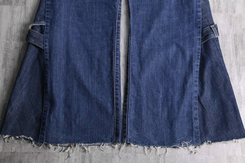 "Re:make" docking flare denim pants